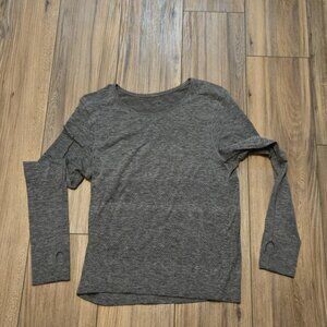 Lululemon Athletic Top Mesh Diamond Cut Long Sleeve Thumb Hole 10/12? Large
